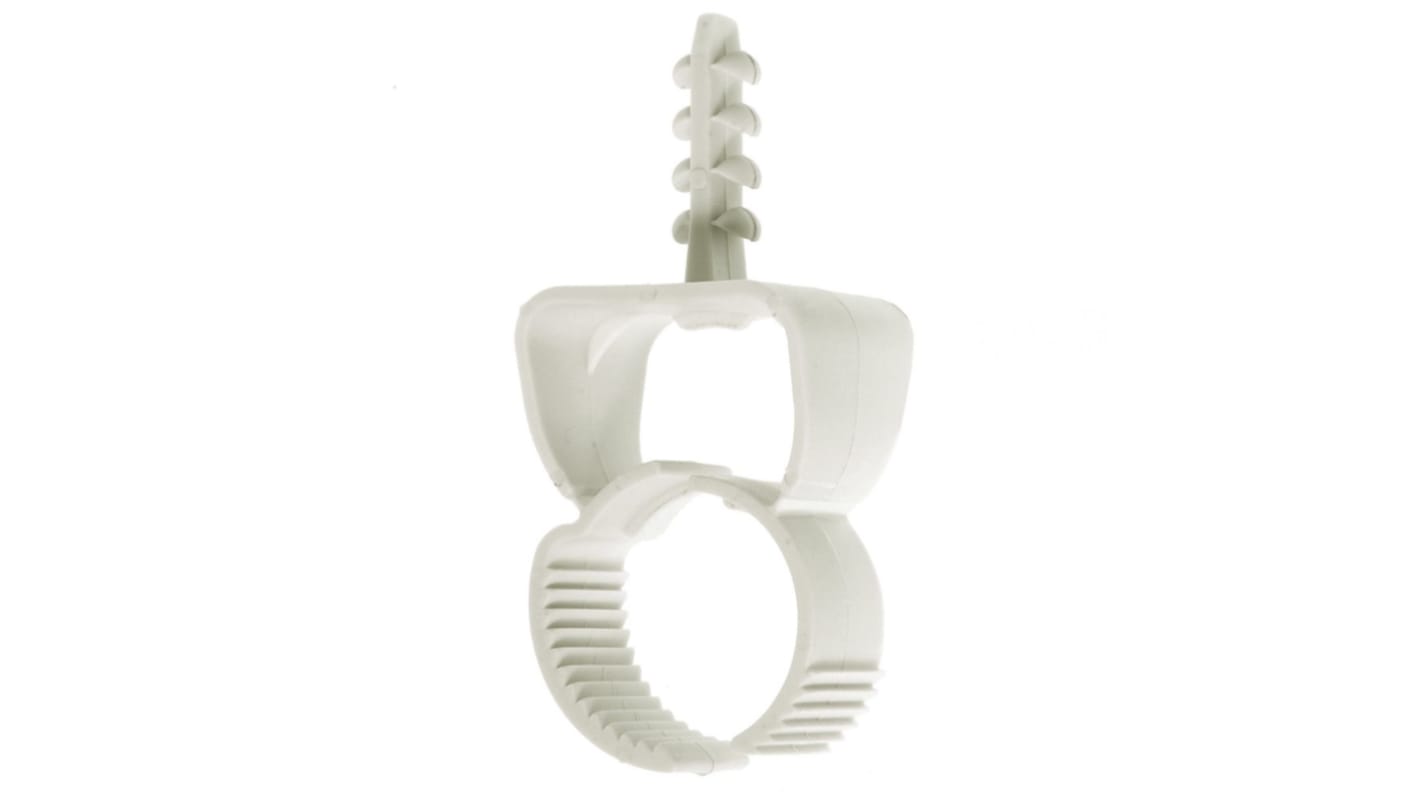 nVent CADDY White Polypropylene Flexible Plastic Clip