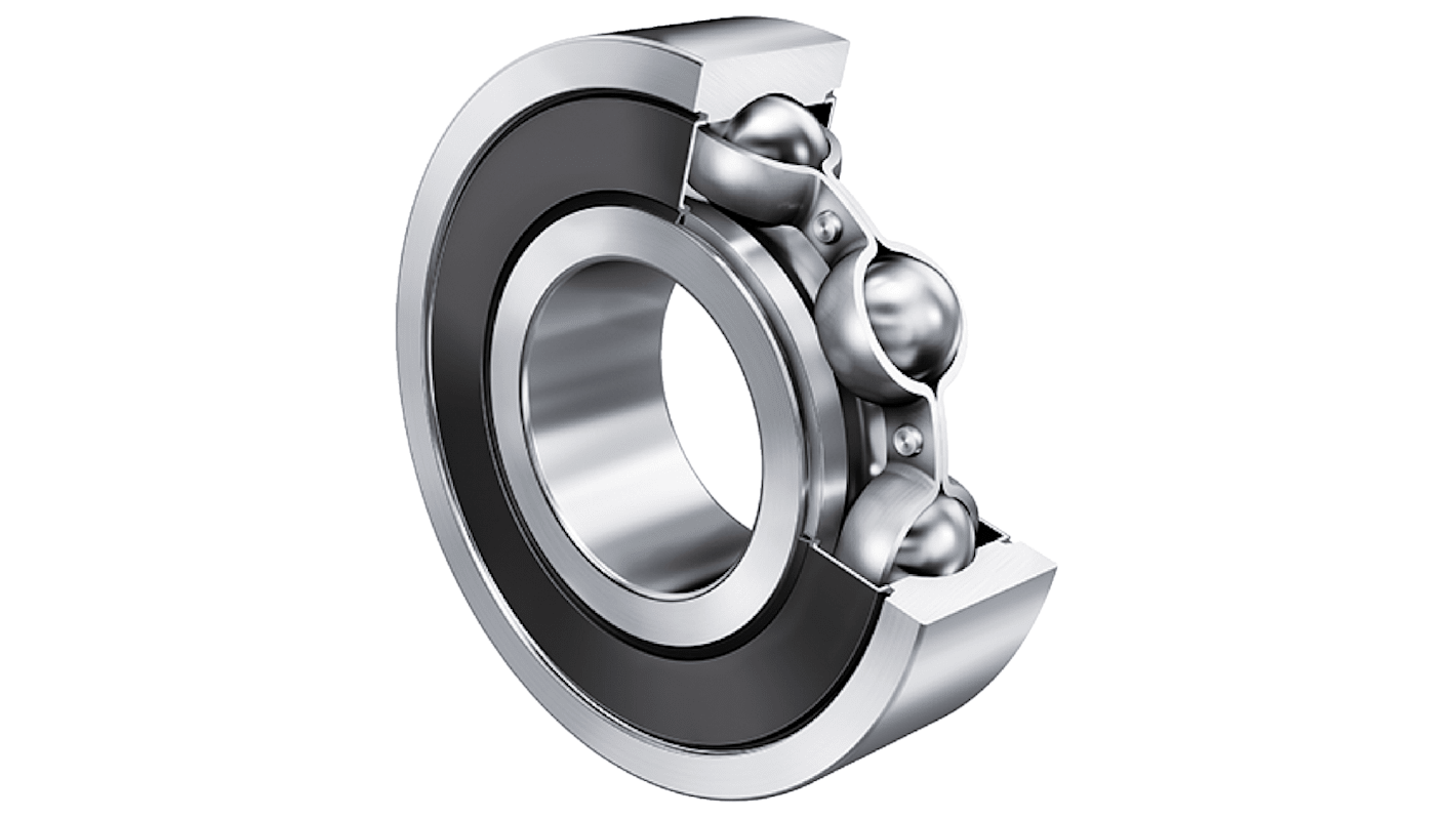 FAG 609-2RSR-CO7 Single Row Deep Groove Ball Bearing- Both Sides Sealed 9mm I.D, 24mm O.D