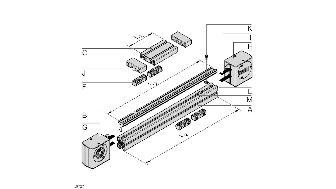 Bosch Rexroth Verbindungskomponente, Gurtverbinder passend für 8