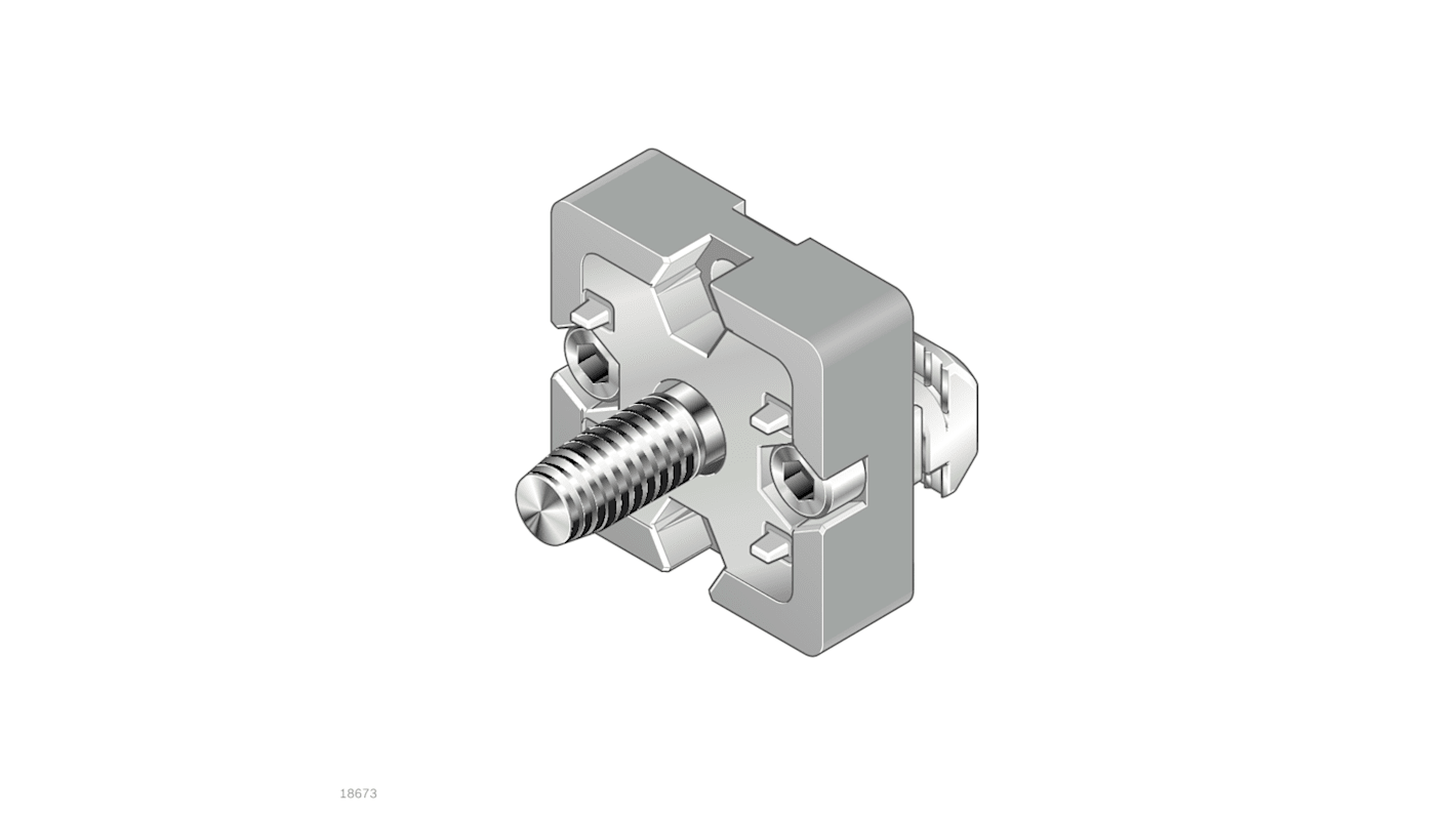 T-CONNECTOR 45X45 SILVER SET