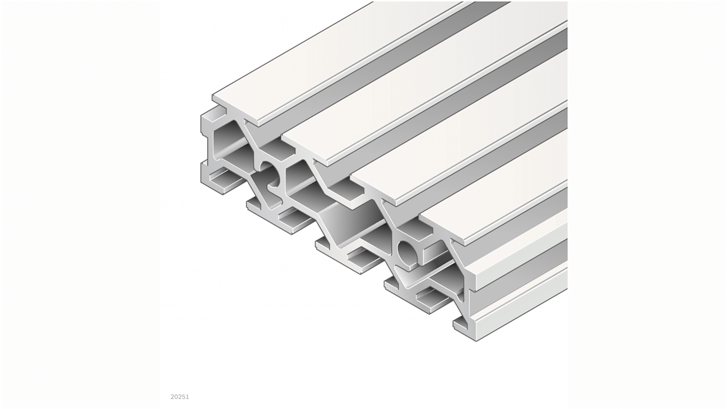 Piastra scanalata Bosch Rexroth, per profili da 8