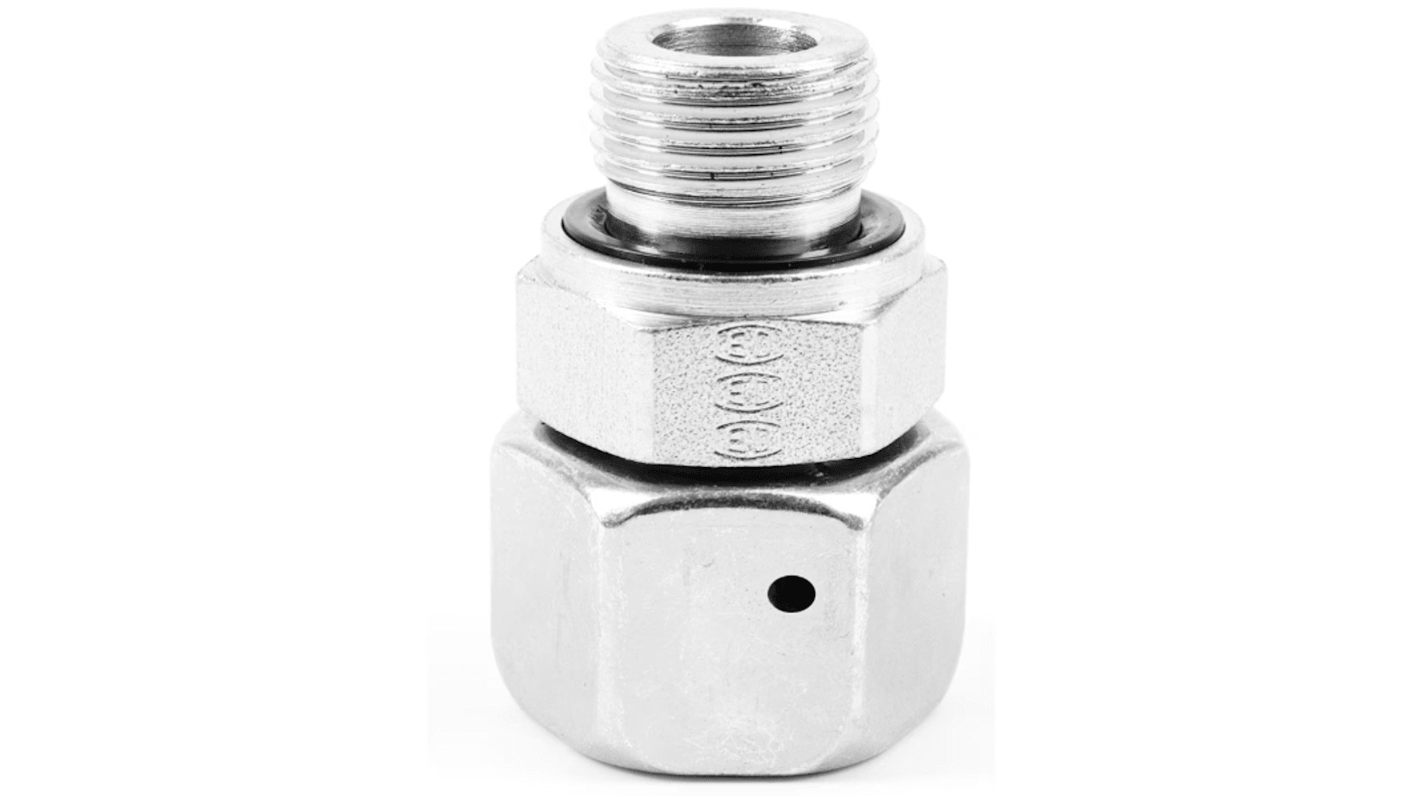 Parker Hydraulic Swivel Nut Union 24° Cone Male to G 3/4, EGE18LR3/4EDCF