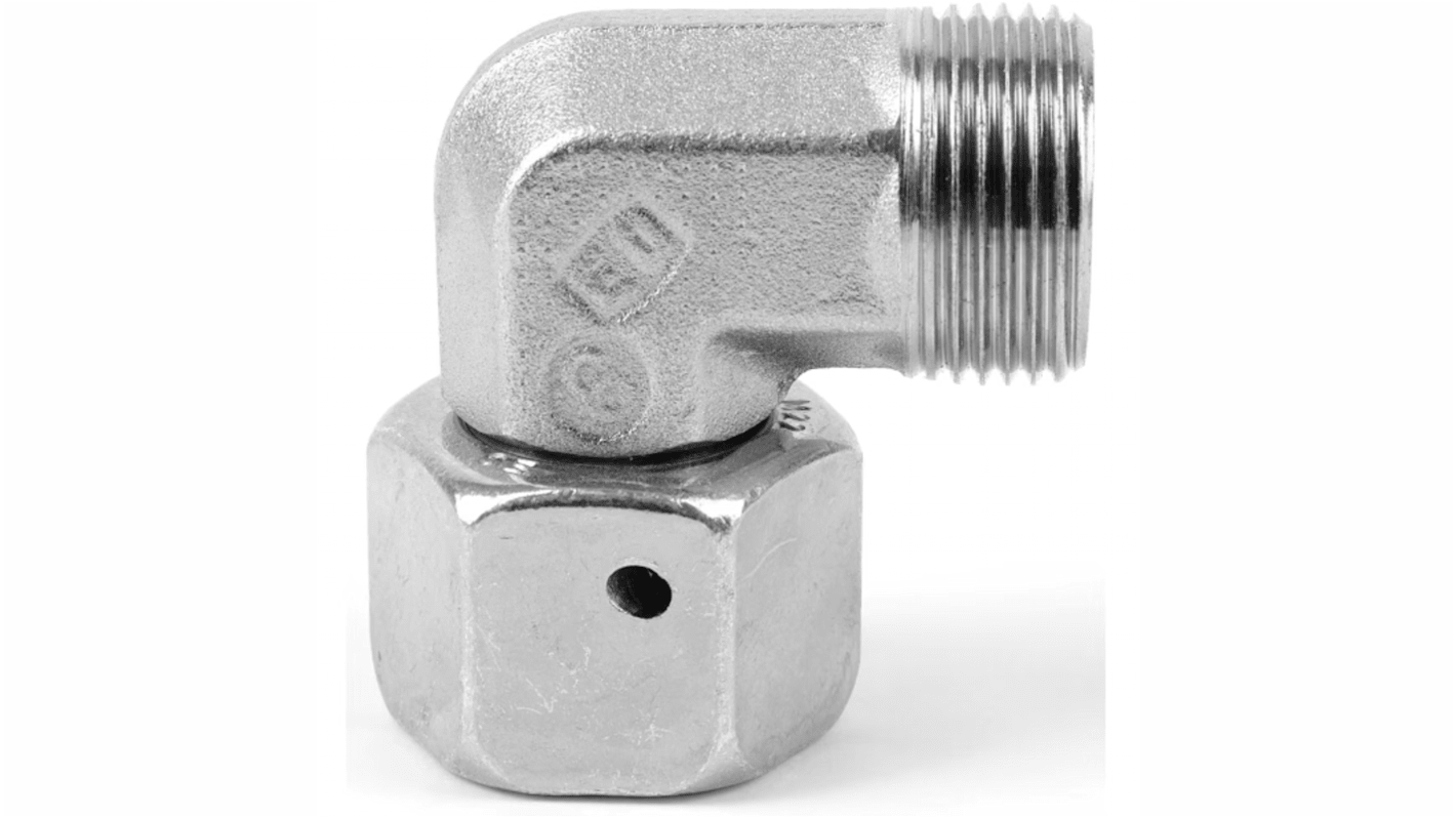 Parker Hydraulik-Überwurfmutter-Winkelstück, Rohr 15 - M15