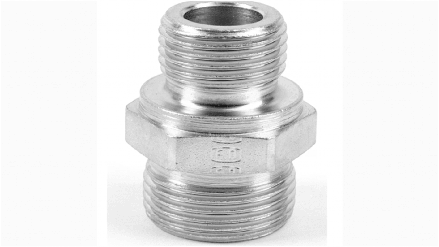 Racor hidráulico, Parker, GE10LREDOMD71, Connector A Tubo 10, Connector B G 1/4