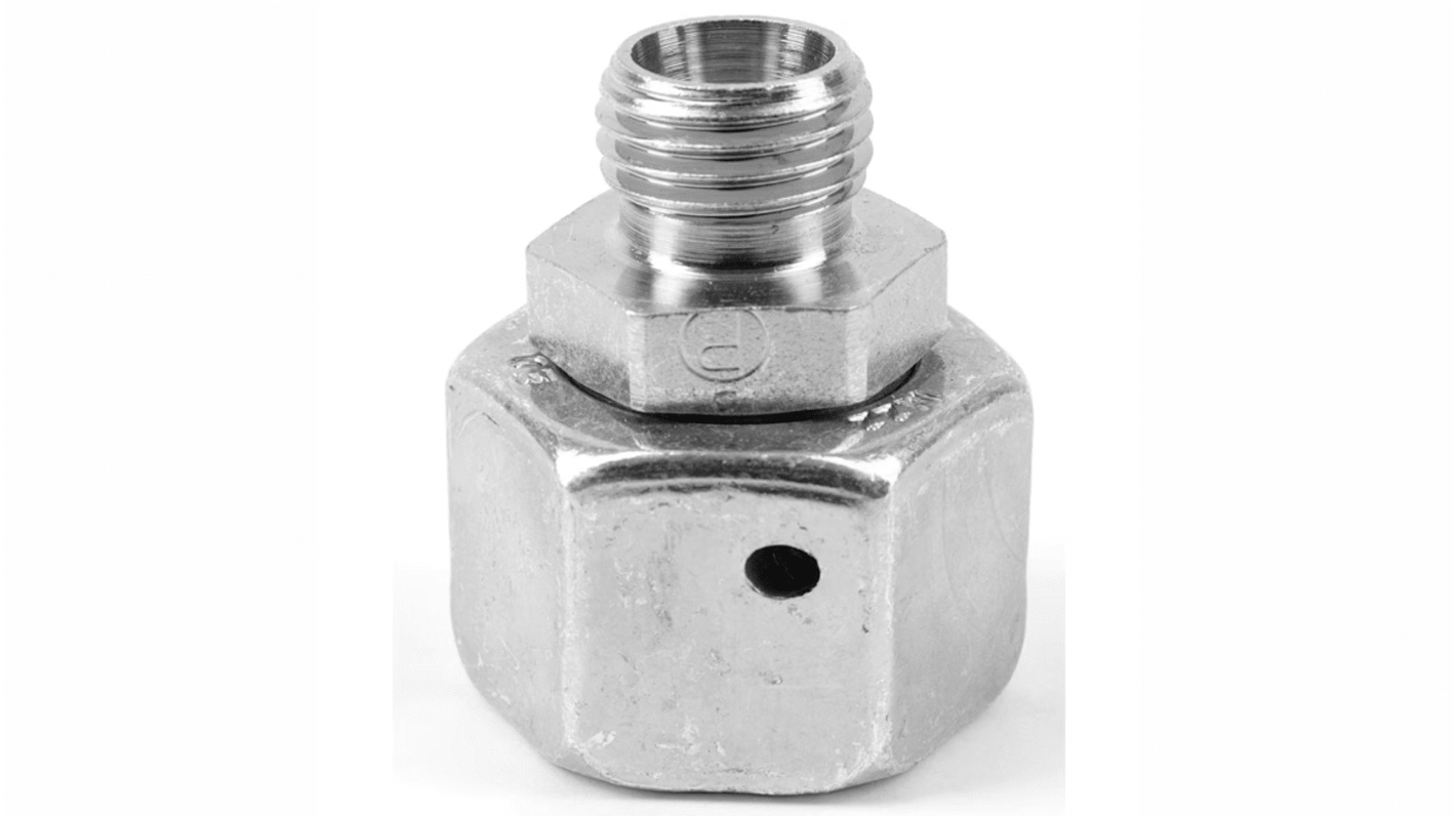 Racor hidráulico, Parker, RED22/10LOMDCF, Connector A Tubo 22, Connector B 10 mm