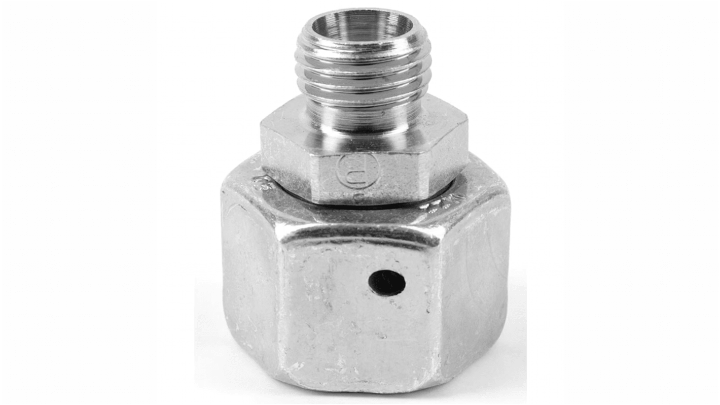 Racor hidráulico, Parker, RED35/28LOMDCF, Connector A Cono macho de 24°, Connector B M28 macho