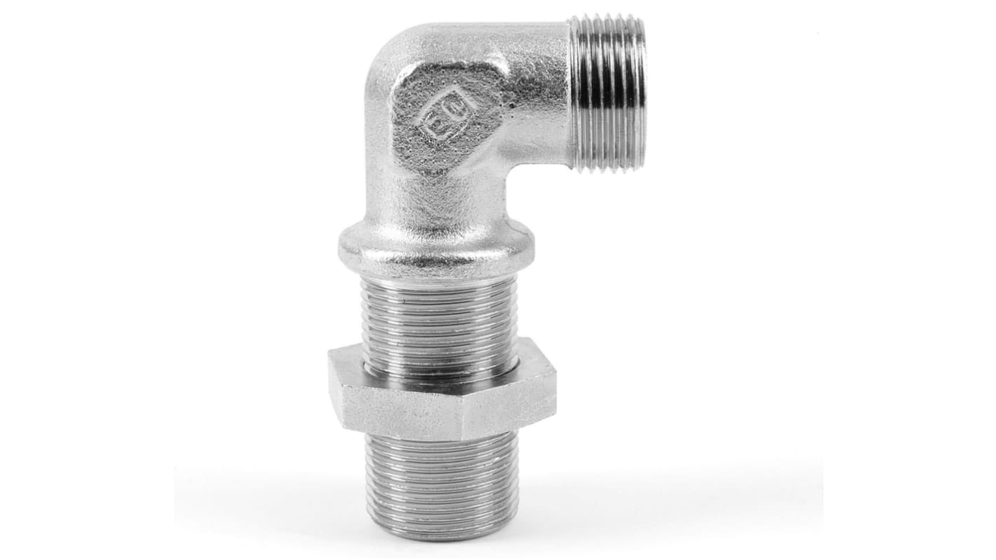 Racor hidráulico, Parker, WSV22LOMDCF, Connector A Tubo 22, Connector B Para tubos de diámetro exterior de 22 mm