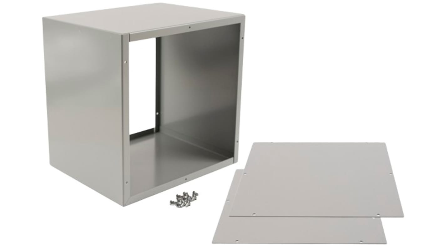 Caja Hammond de Acero Gris, 254 x 203 x 254mm