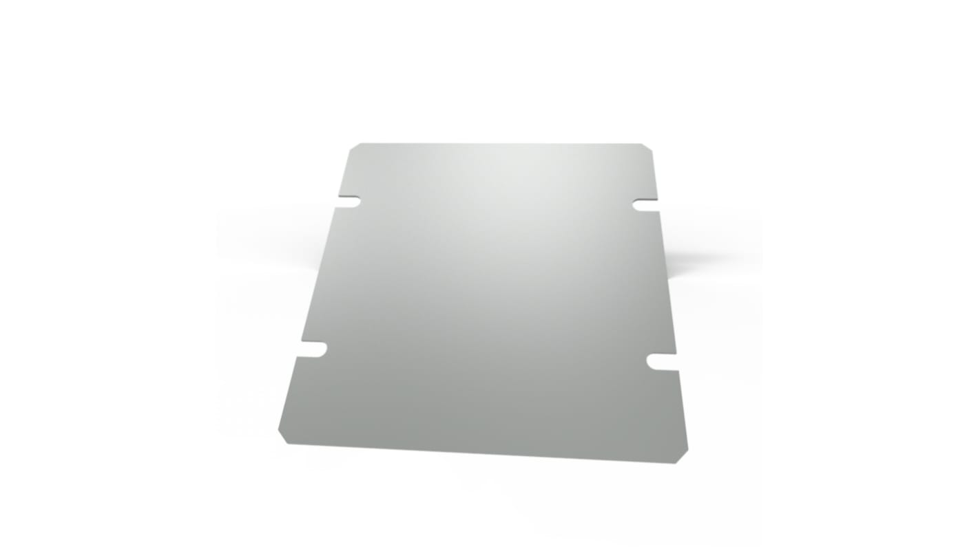 Hammond 1441 Series Steel Bottom Plate for Use with Steel Chassis, 4 x 4 x 2in