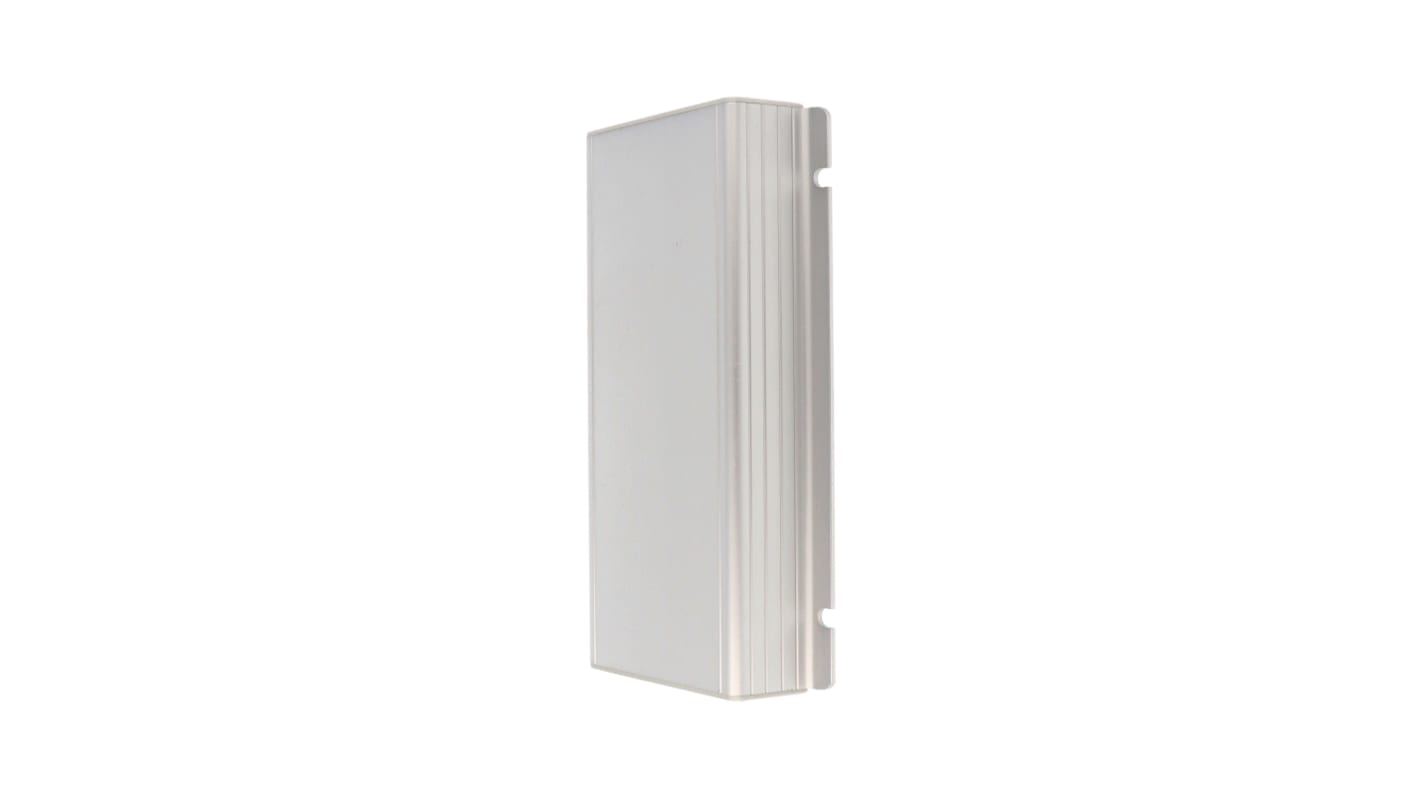 Hammond 1455F Series Clear Anodised Aluminium Enclosure, IP54, Flanged, Clear Lid, 160 x 78 x 28mm