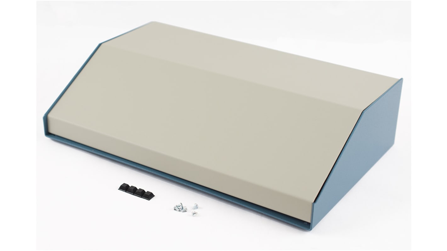 Caja de aluminio Hammond de Aluminio Azul, 259 x 432 x 102mm, IP31