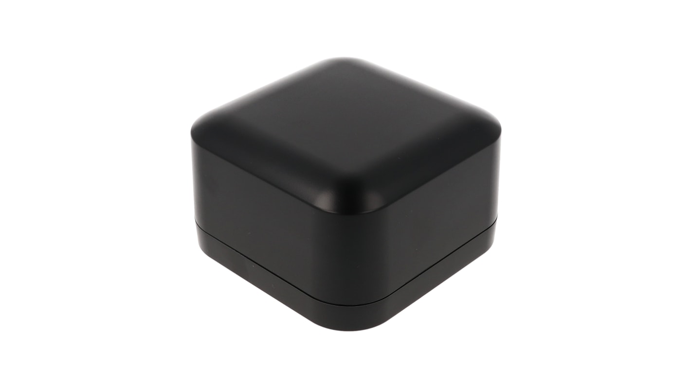 Hammond 1556 Series Black ABS, Plastic General Purpose Enclosure, IP54, Flanged, Black Lid, 120 x 120 x 70mm