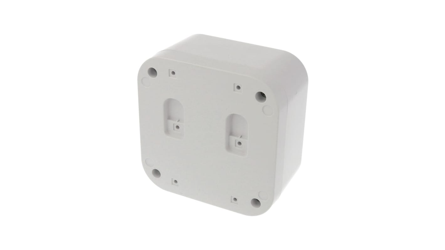 Hammond 1556 Series Light Grey ABS, Plastic General Purpose Enclosure, IP54, Flanged, Grey Lid, 120 x 120 x 70mm