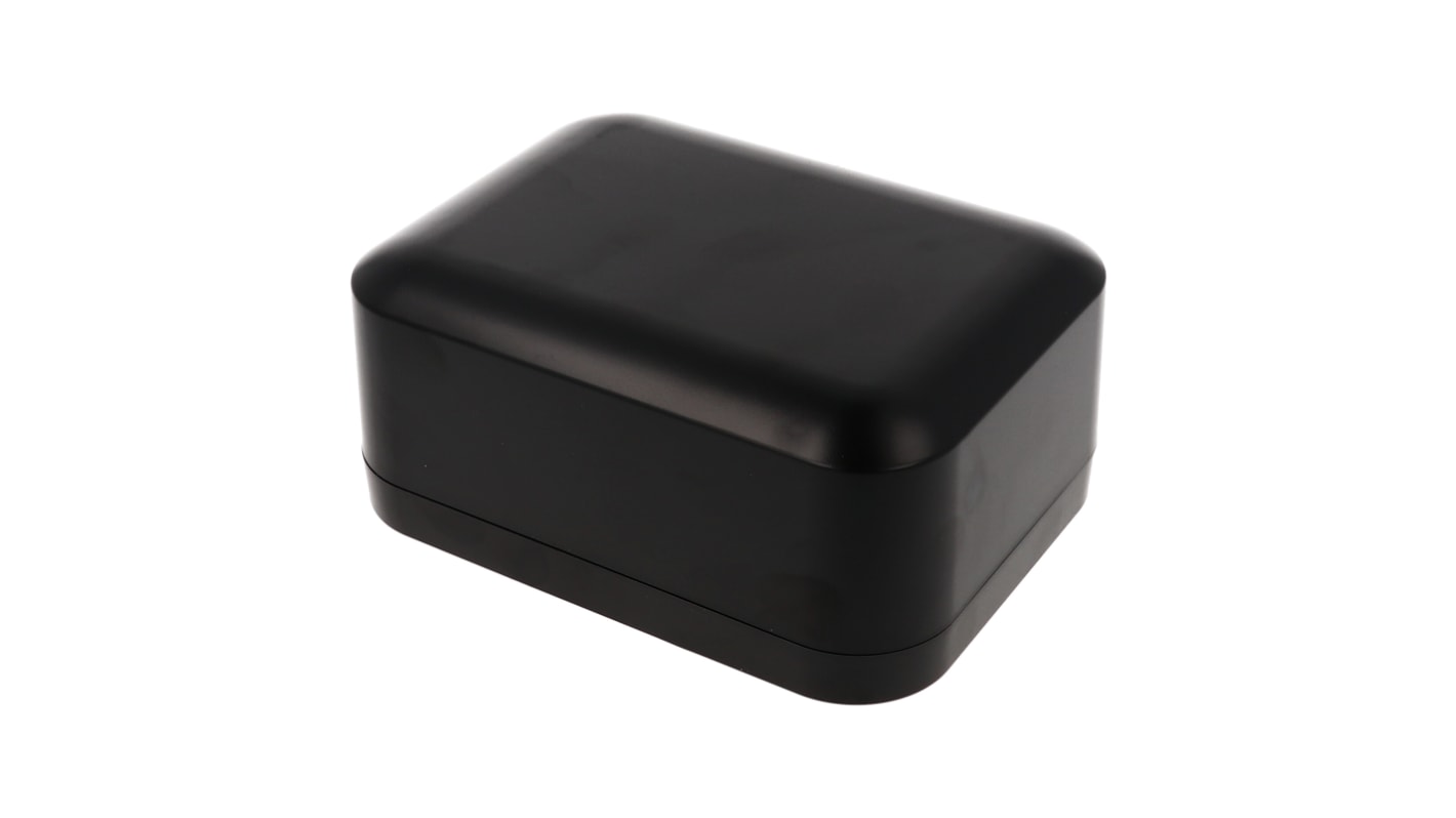 Hammond 1556 Series Black ABS, Plastic General Purpose Enclosure, IP54, Flanged, Black Lid, 120 x 160 x 70mm