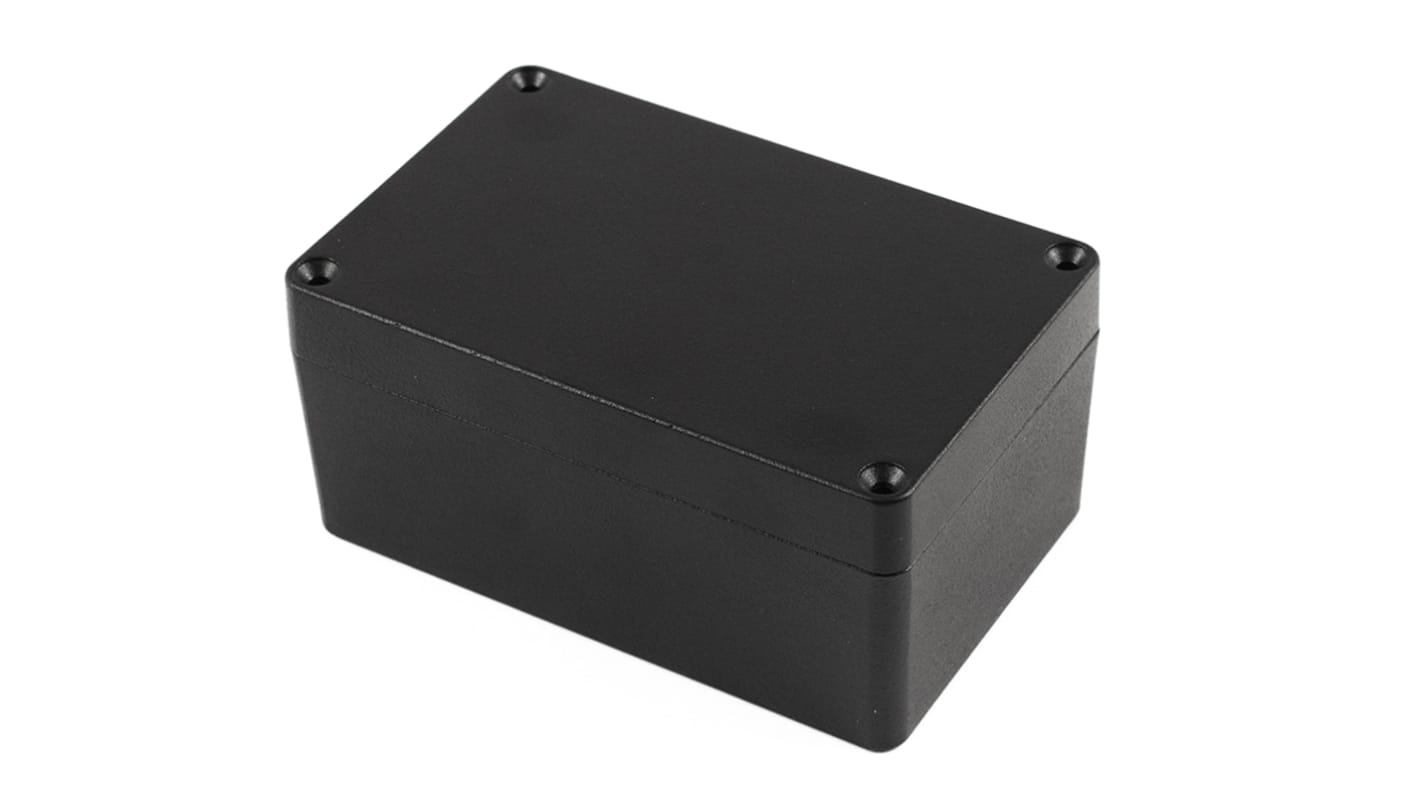 Caja Hammond de Aleación de Aluminio Presofundido Negro, 125 x 81 x 59mm, IP68