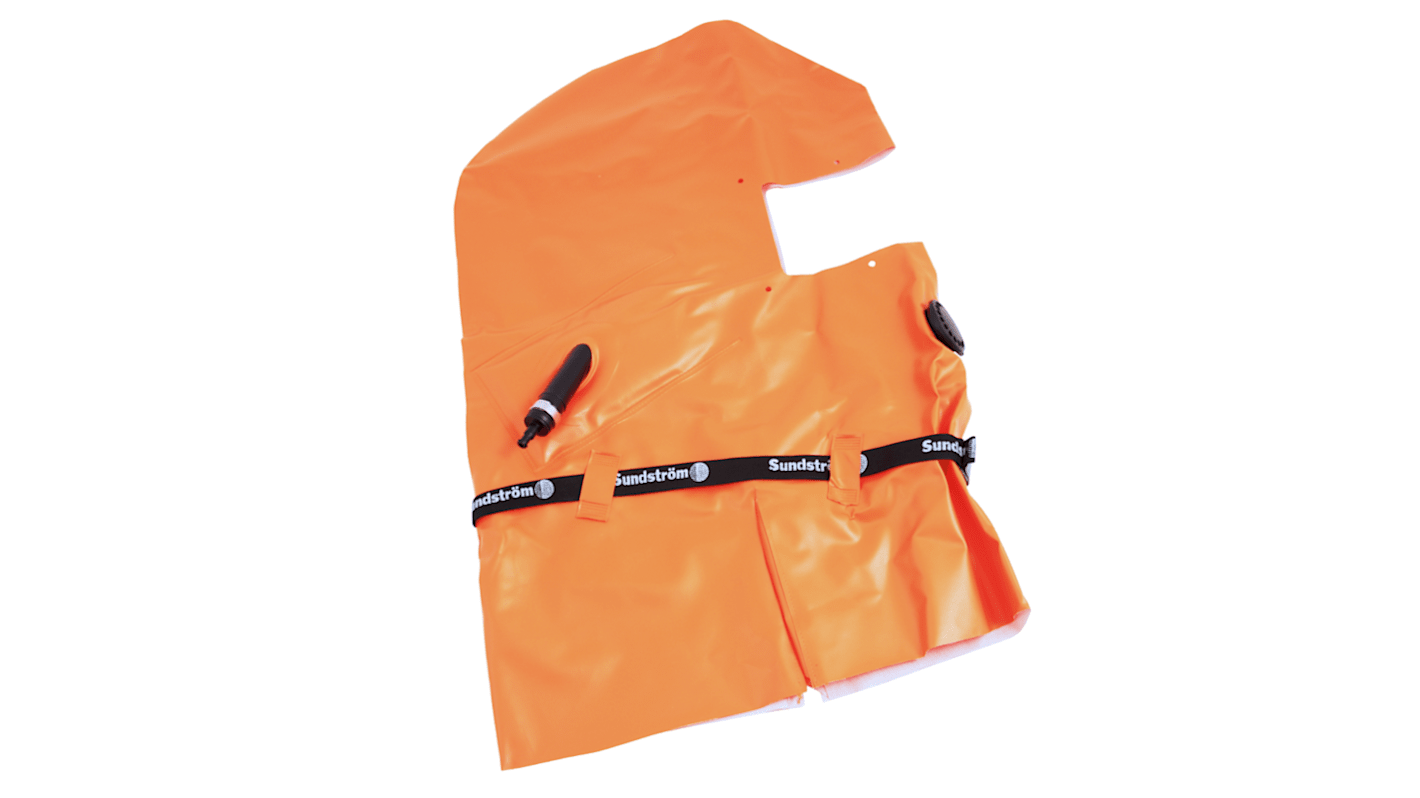 Capucha de protección Sundstrom R03-0305 Naranja, Reutilizable, PVC