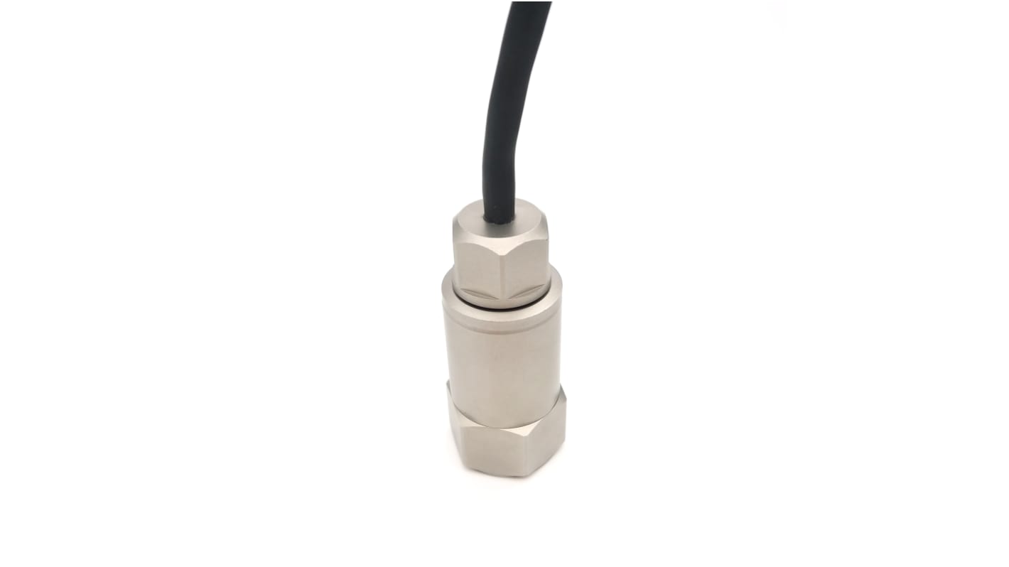 Sensor de vibraciones RS PRO, vibraciones: 25mm/s, 20 mA, -40°C → +85°C