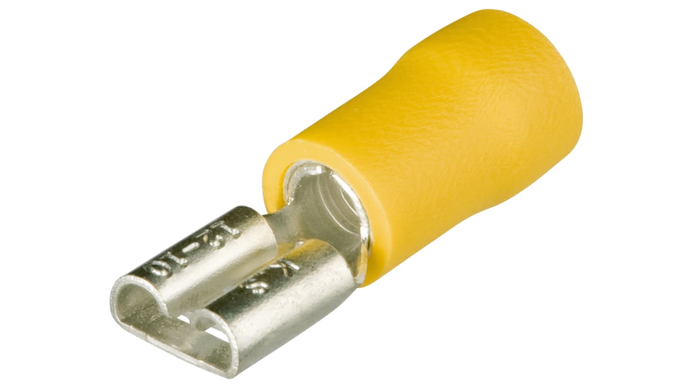 Knipex, 97 99 0 Insulated Crimp Blade Terminal, 12AWG to 10AWG, Yellow