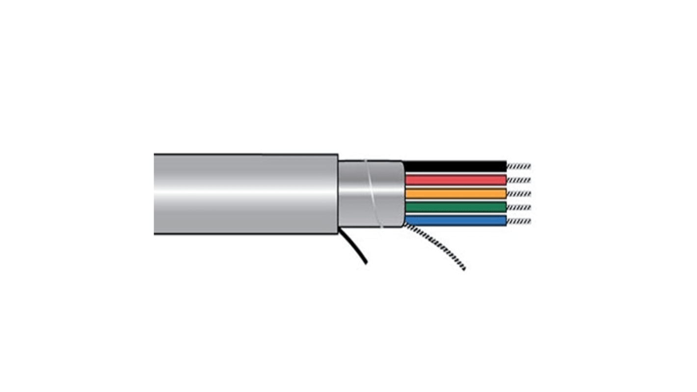 Alpha Wire Kabel 2,4828 mm2 14 Twisted Pair Grau