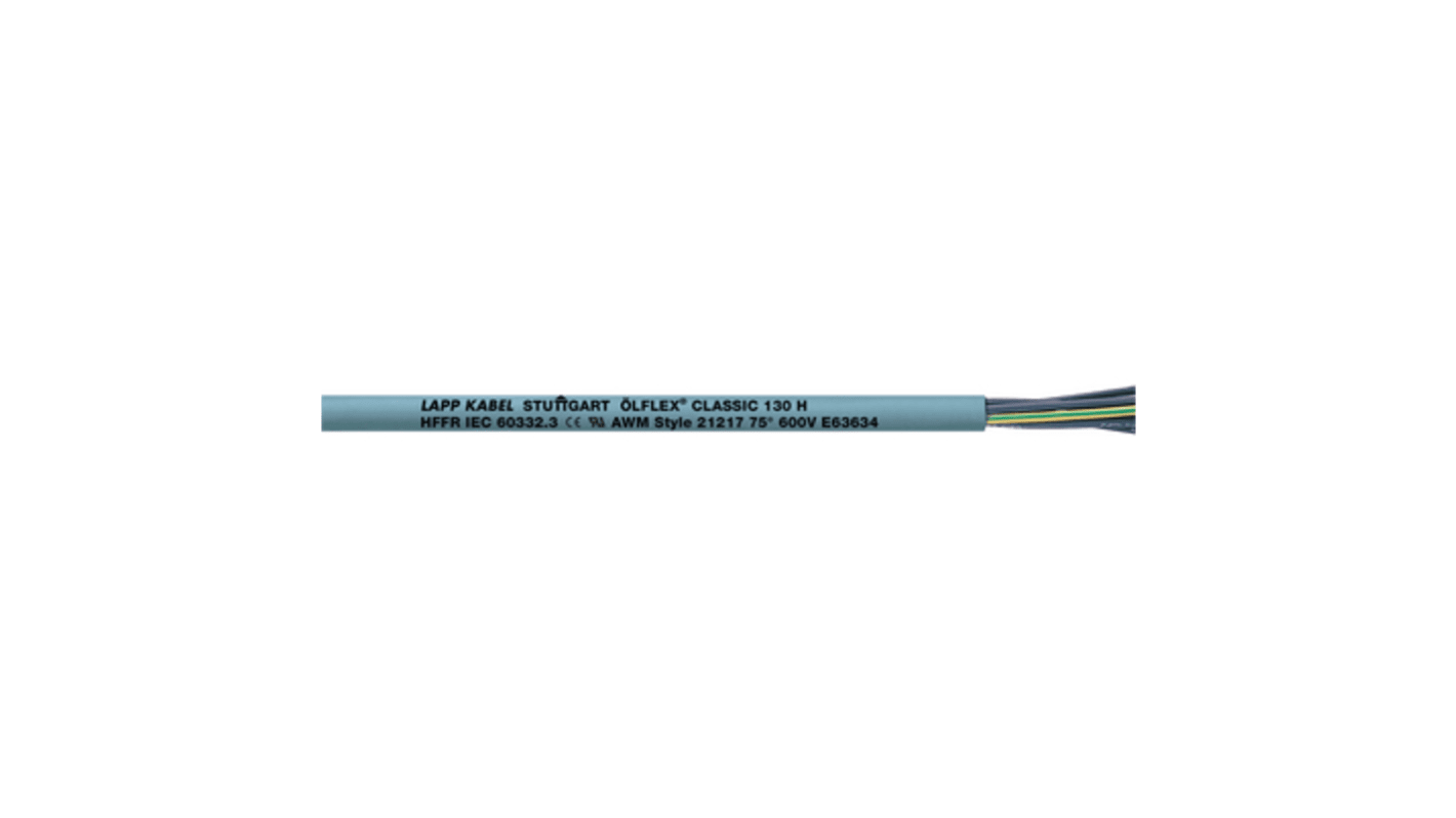 Lapp 2 Core Power Cable, 0.5 mm², 100m, Grey Halogen Free Compound Sheath, Flexible Multicore, 600 V ac