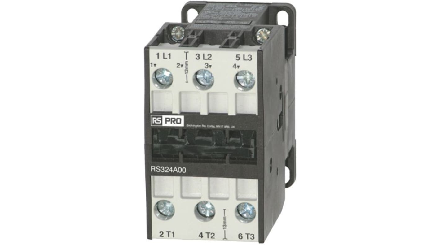 RS PRO Contactor, 110 V Coil, 32 A, 15 kW, 3 → 400 V