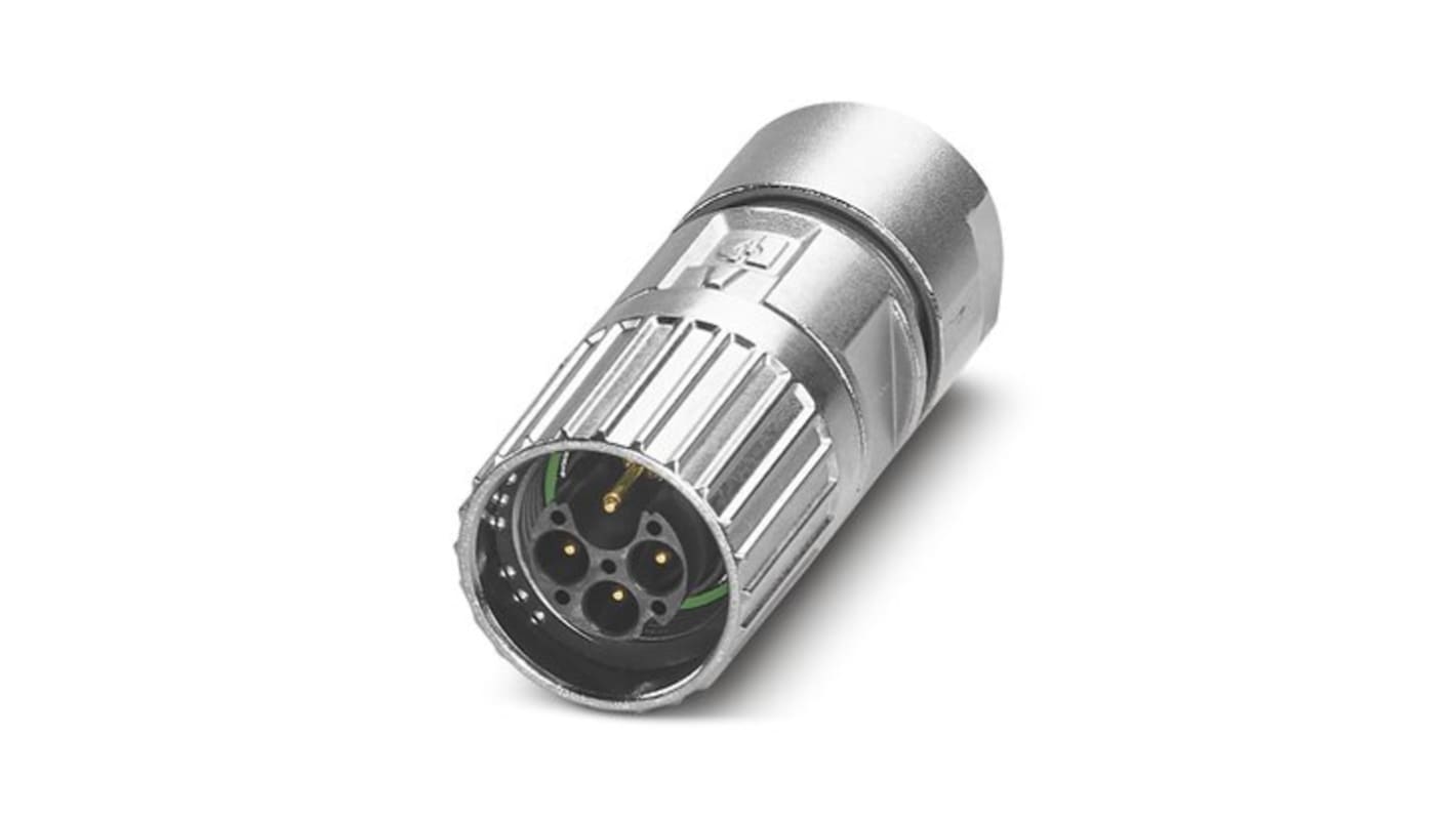 Phoenix Contact M17 PRO M17 Steckverbinder Stecker 4-polig Kabelmontage IP67, IP68