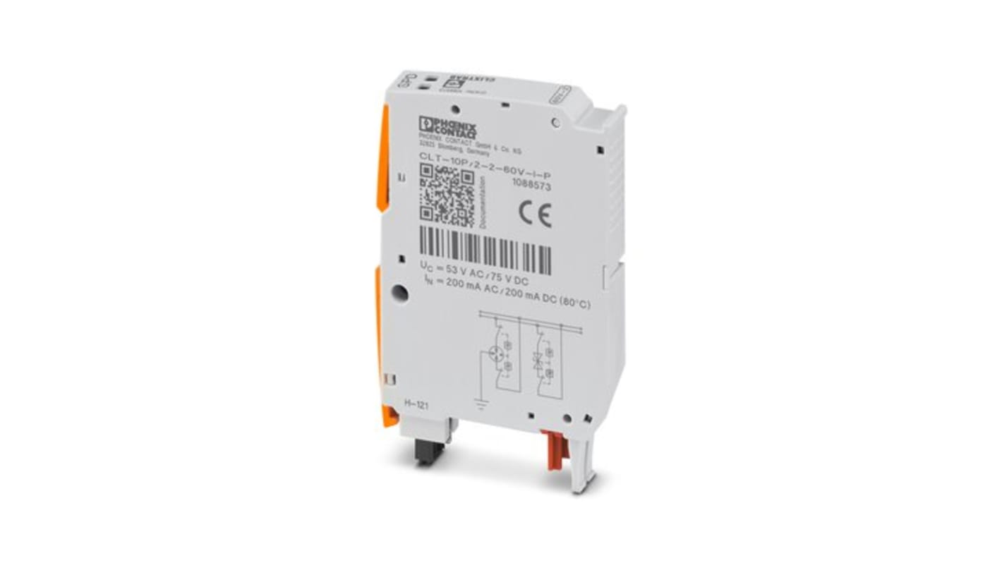 Phoenix Contact Surge Protector, 240V (Volts), DIN Rail Mount