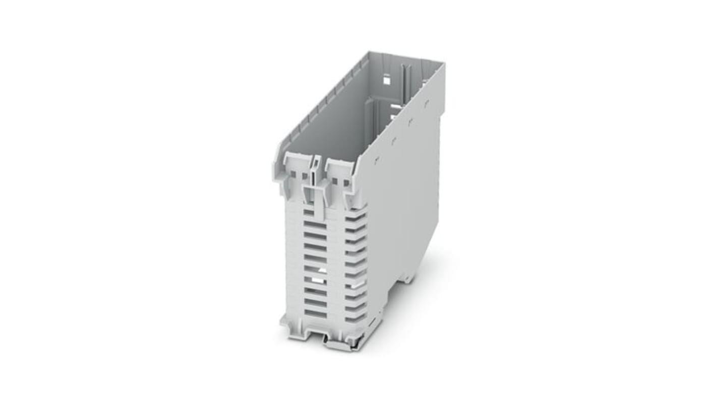 Phoenix Contact Mounting Base Enclosure Type ME-IO Series , 82.85 x 37.89 x 120.6mm, Polyamide DIN Rail Enclosure