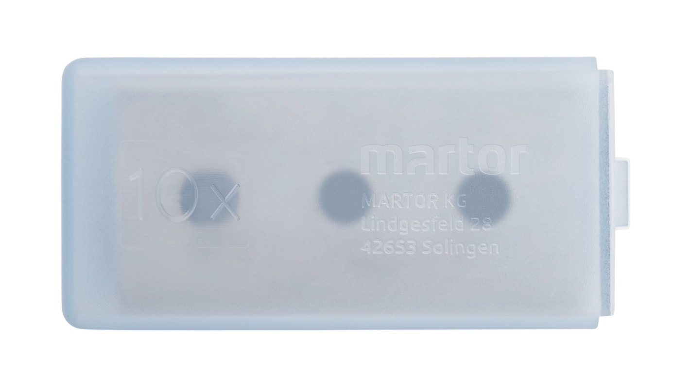 MARTOR Messerklinge, 39 x 18,5 mm, Flach, Stahl, 18,5 mm, 10-teilig