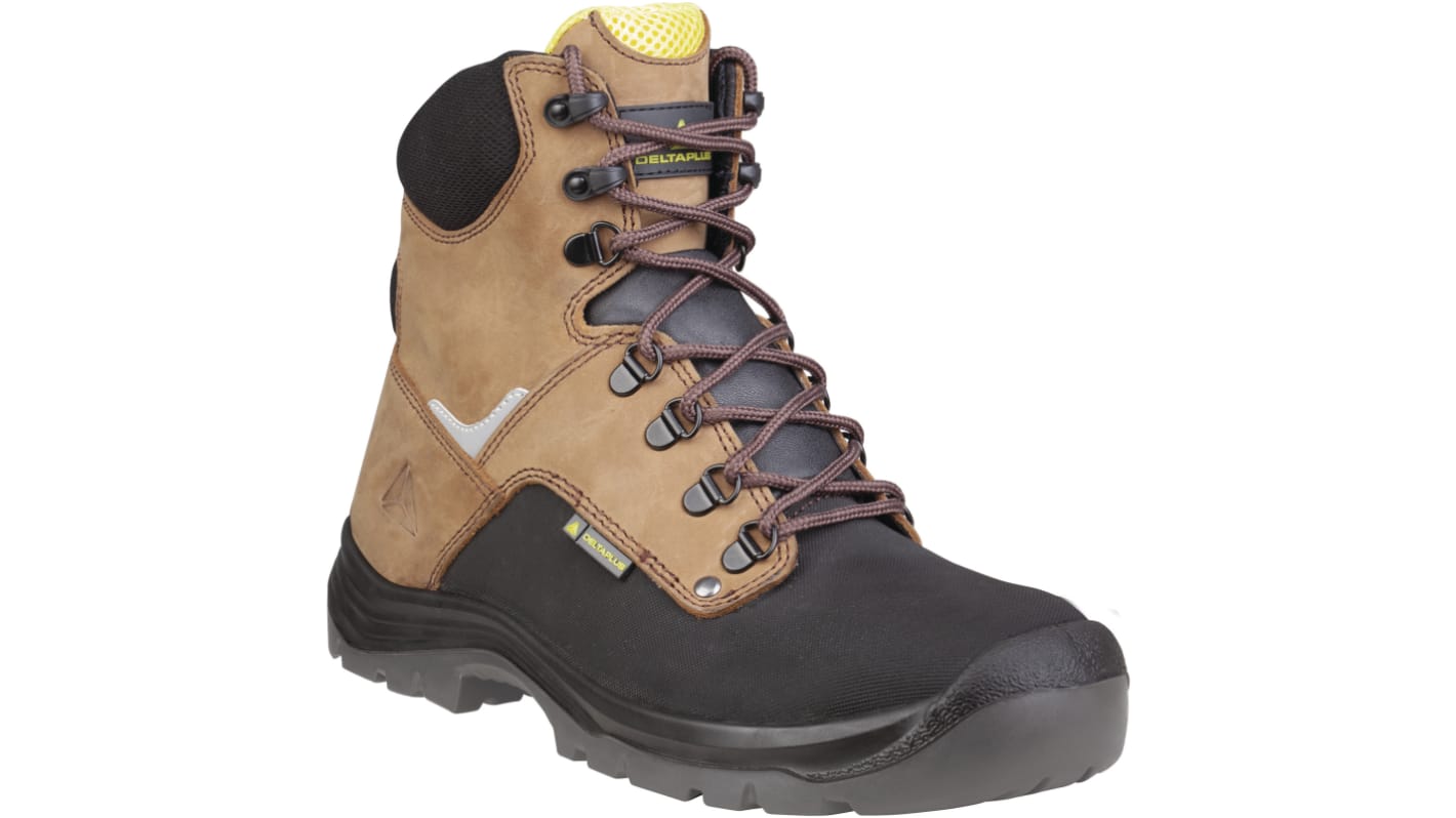 Zapatos de seguridad Delta Plus, serie ATACAMA de color Beige, negro, talla 38, S3 SRC