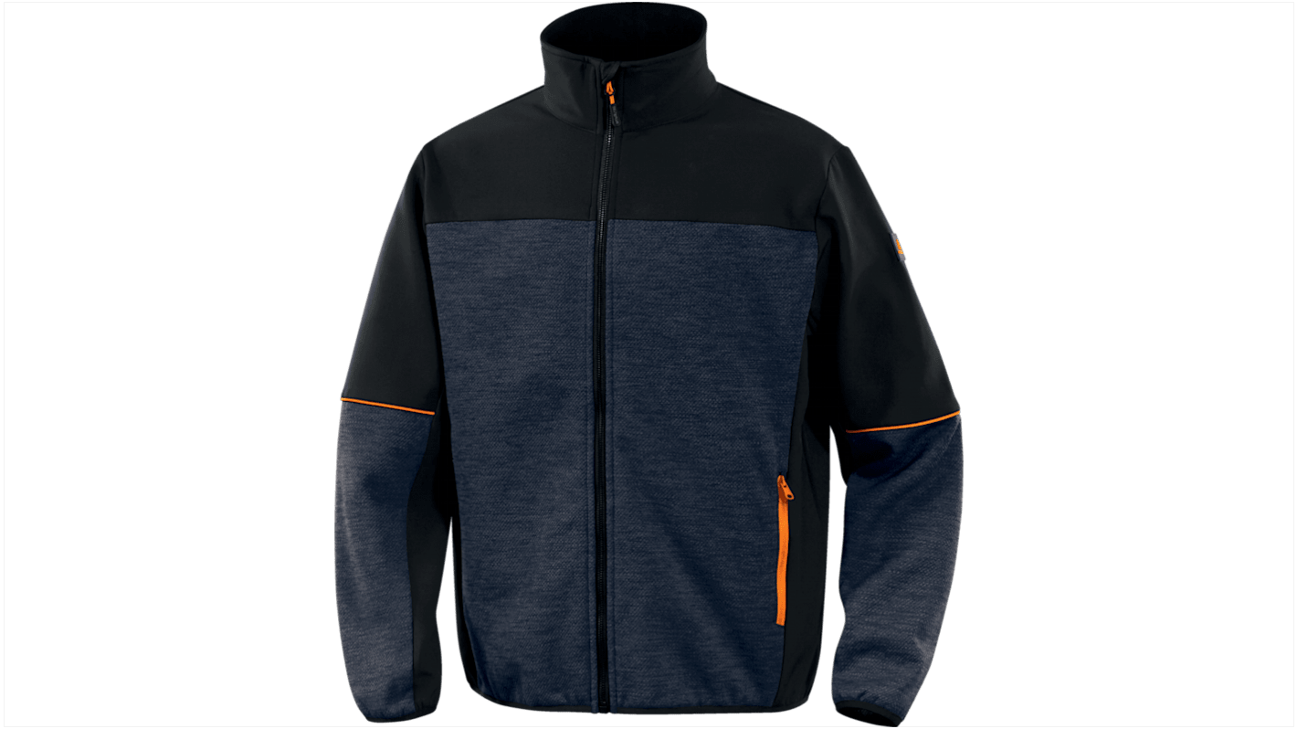 Delta Plus BEAVER2 Black, Grey, Comfortable, Soft Sweat Jacket Fleece Jacket, 3XL