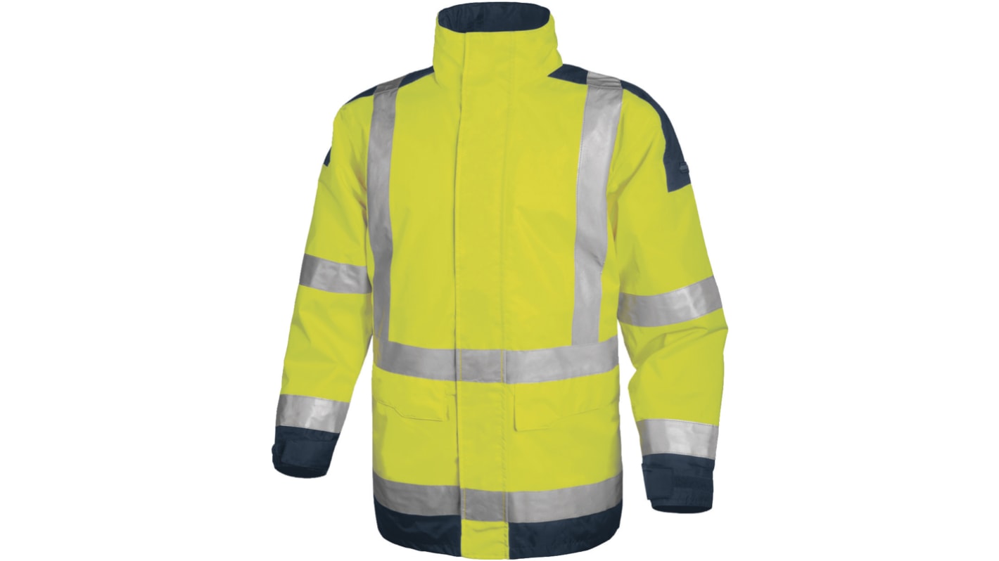 Delta Plus EASYVIEW Fluorescent Yellow-Navy Blue Unisex Parka, XXXL