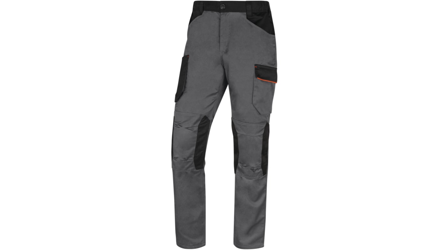 Pantalon de travail Delta Plus M2PW3, 97.79 → 105.41cm Unisexe, Noir/Vert/Blanc/Jaune en Coton, polyester,