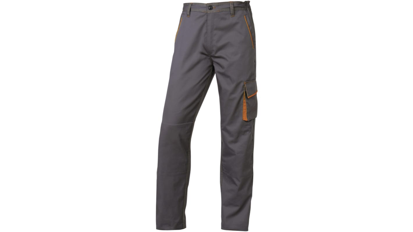 Delta Plus M6PAN Grey, White Unisex's Cotton, Polyester Work Trousers 26 → 29in, 66.04 → 73.66cm Waist