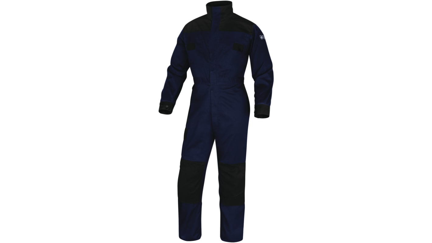 Delta Plus Unisex Wiederverwendbar  Overall Art , Größe 3XL Schwarz/Marineblau, Antistatisch