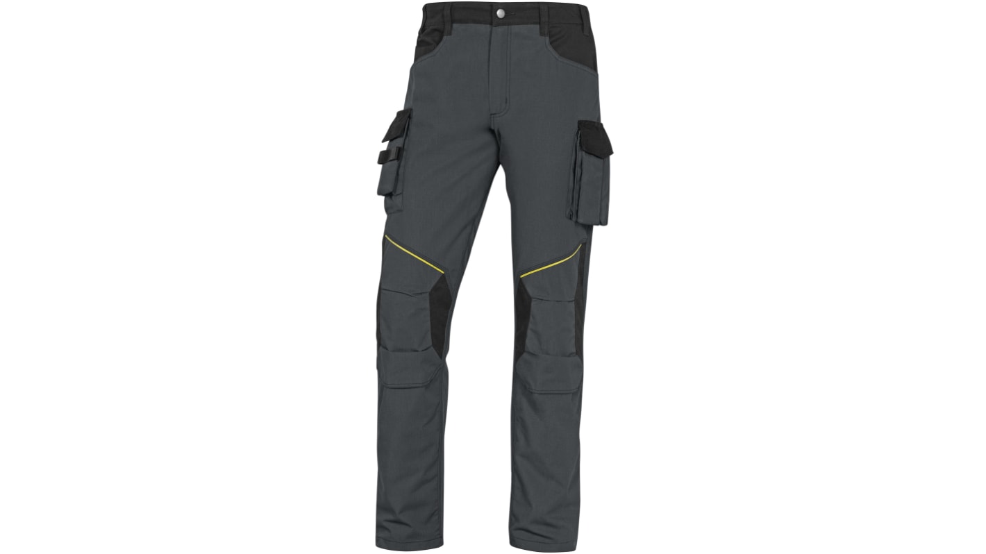 Delta Plus MCPA2STR Black/Green/White/Yellow Unisex's Cotton, Elastane Durable, Stretchy Work Trousers 41.5 →