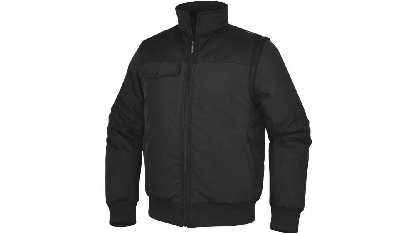 Delta Plus NEWDELTA2 Black/Navy, Windproof Jacket Work Jacket, M