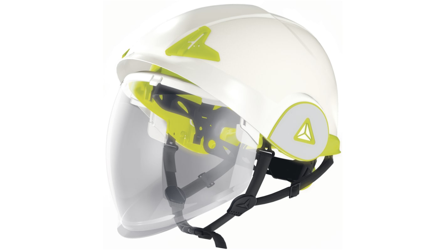 Casque de sécurité Delta Plus Jaune avec écran facial retractable , gamme ONYX2