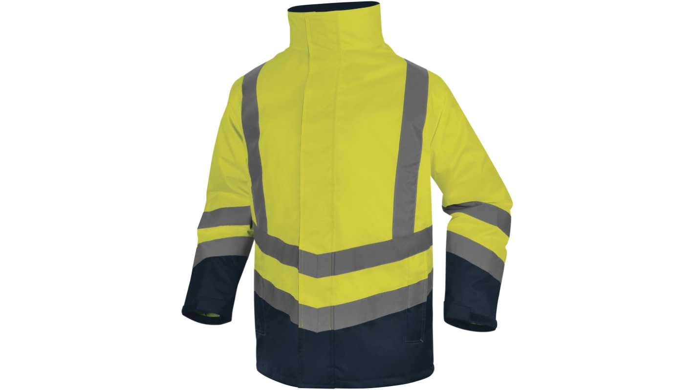 Parka Delta Plus OPTIMUM3, Jaune-bleu marine fluorescent, taille 4XL, Unisexe