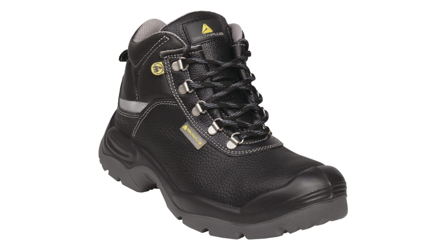 Delta Plus SAMY2 S3 SRC Black Steel Toe Capped Men's Safety Boots, UK 12, EU 47