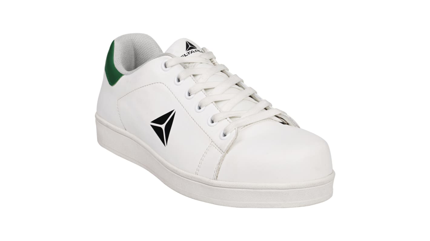 Delta Plus SMASH S1P SRC Unisex White Composite Toe Capped Safety Shoes, UK 6.5, EU 40