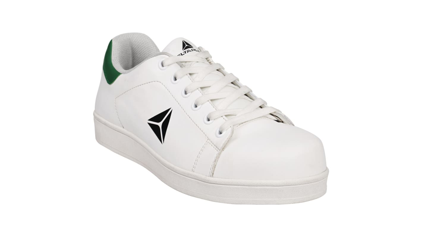 Zapatos de seguridad Unisex Delta Plus de color Blanco, talla 41, S1P SRC