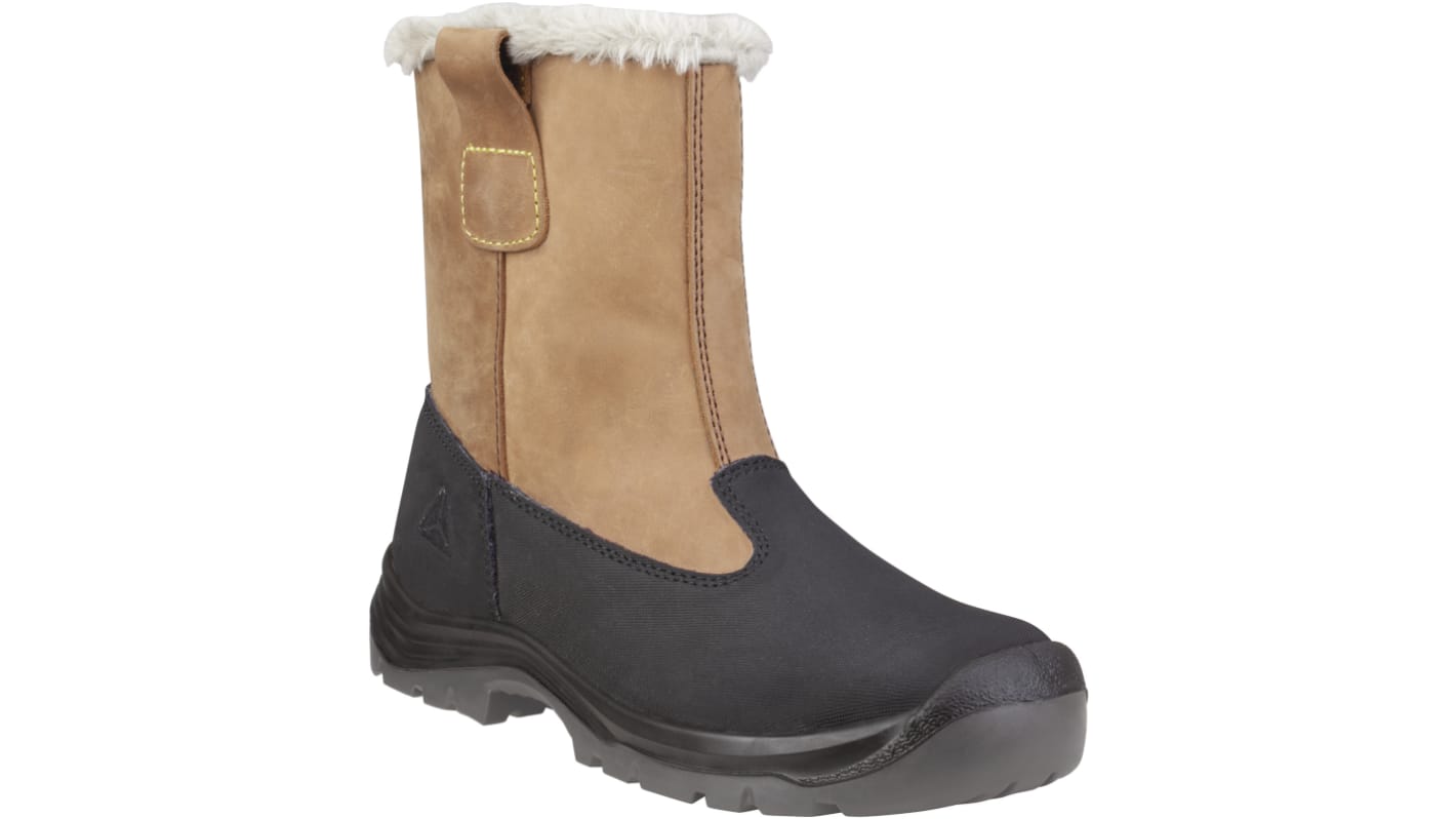 Delta Plus TAKU EN20345 S3, Unisex, Sicherheitsstiefel Beige, Schwarz, mit Zehen-Schutzkappe , Größe 37 / UK 4