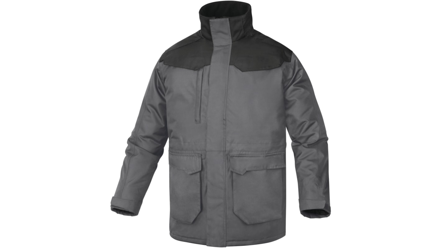 Delta Plus CARSON2 Unisex Parka, wasserdicht Schwarz, Grau, Größe L