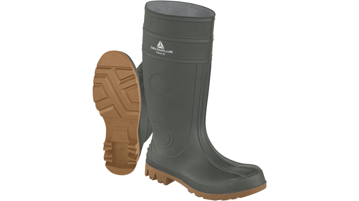 Delta Plus FIELD S5 SRA EN20345 S5, Unisex, Sicherheitsstiefel Beige, mit Edelstahl-Schutzkappe , Größe 37 / UK 4