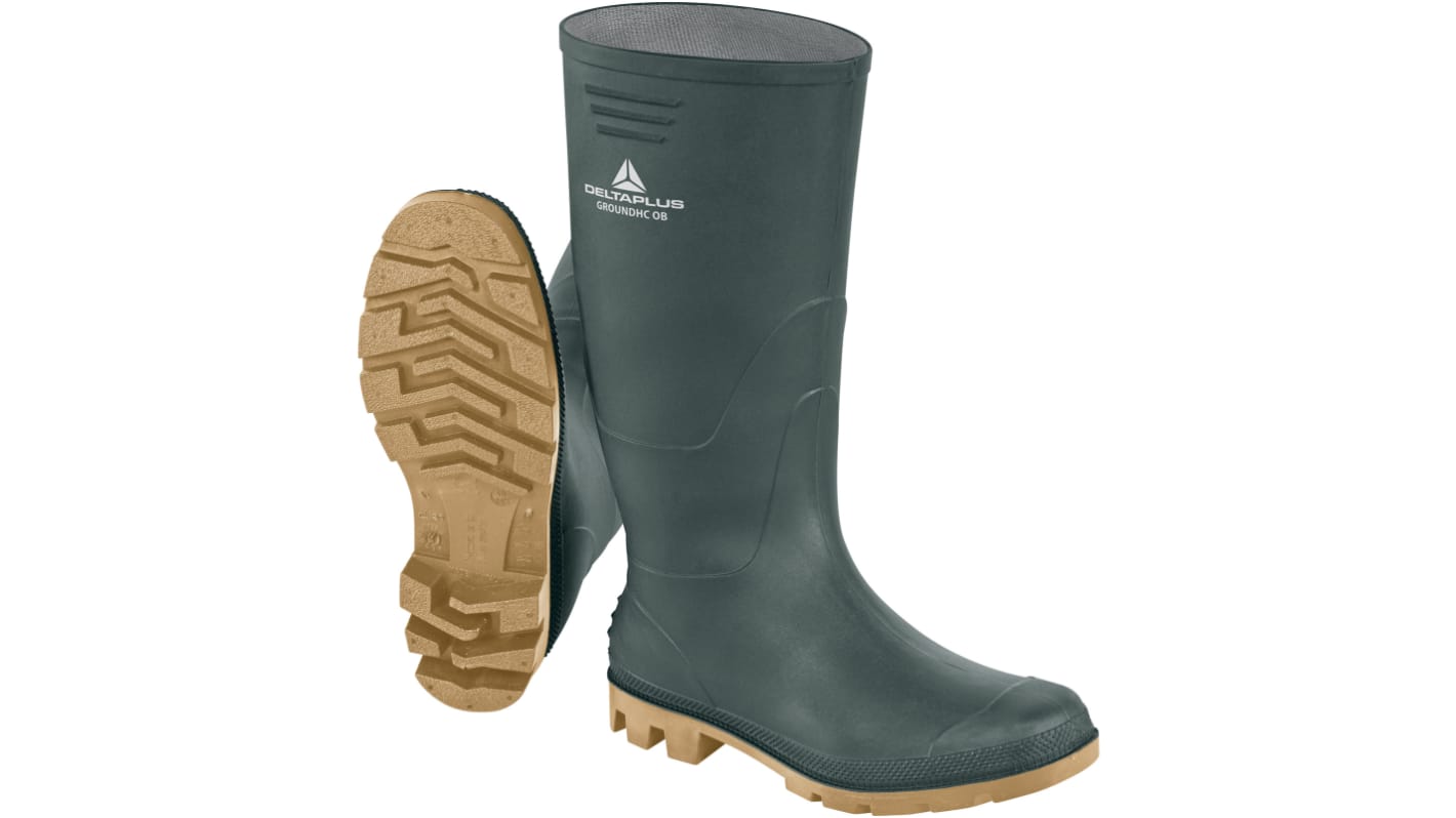 Botas de seguridad Delta Plus, serie GROUNDHC de color Beige, talla 39 SRA