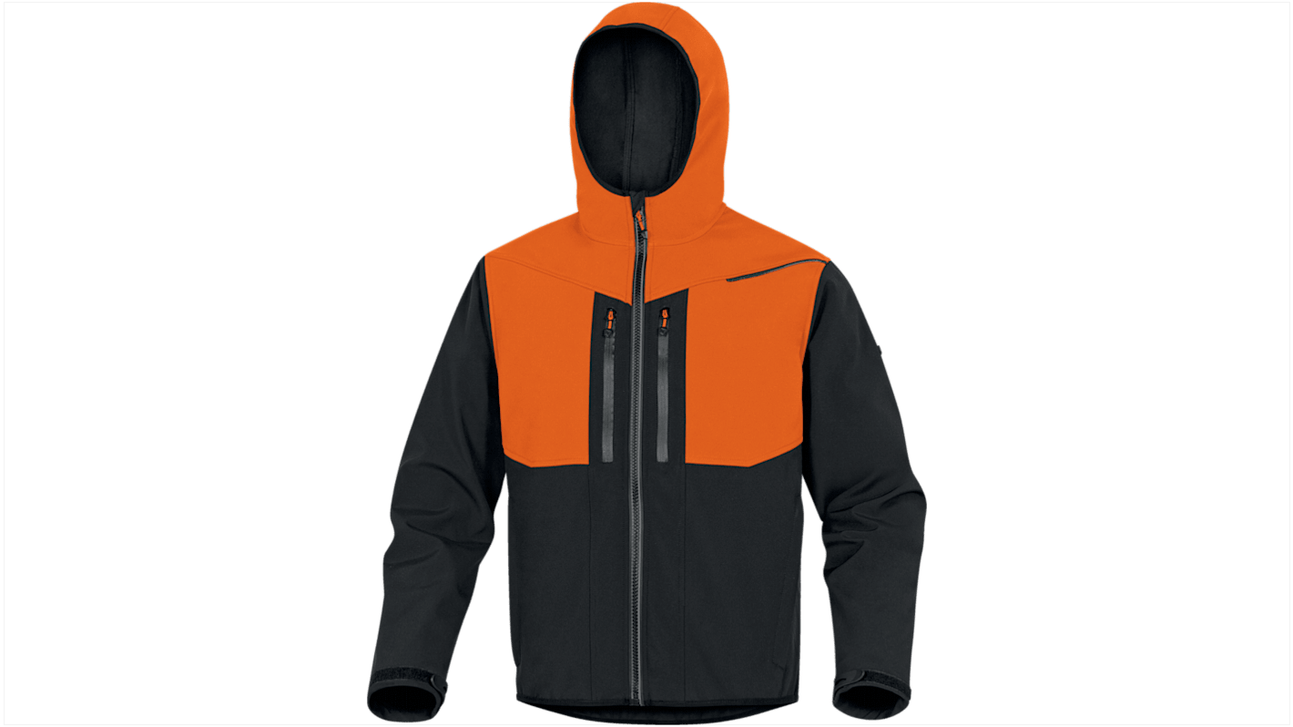 Delta Plus HORTEN2 Unisex Softshell Jacke, wasserdicht Schwarz, Größe L