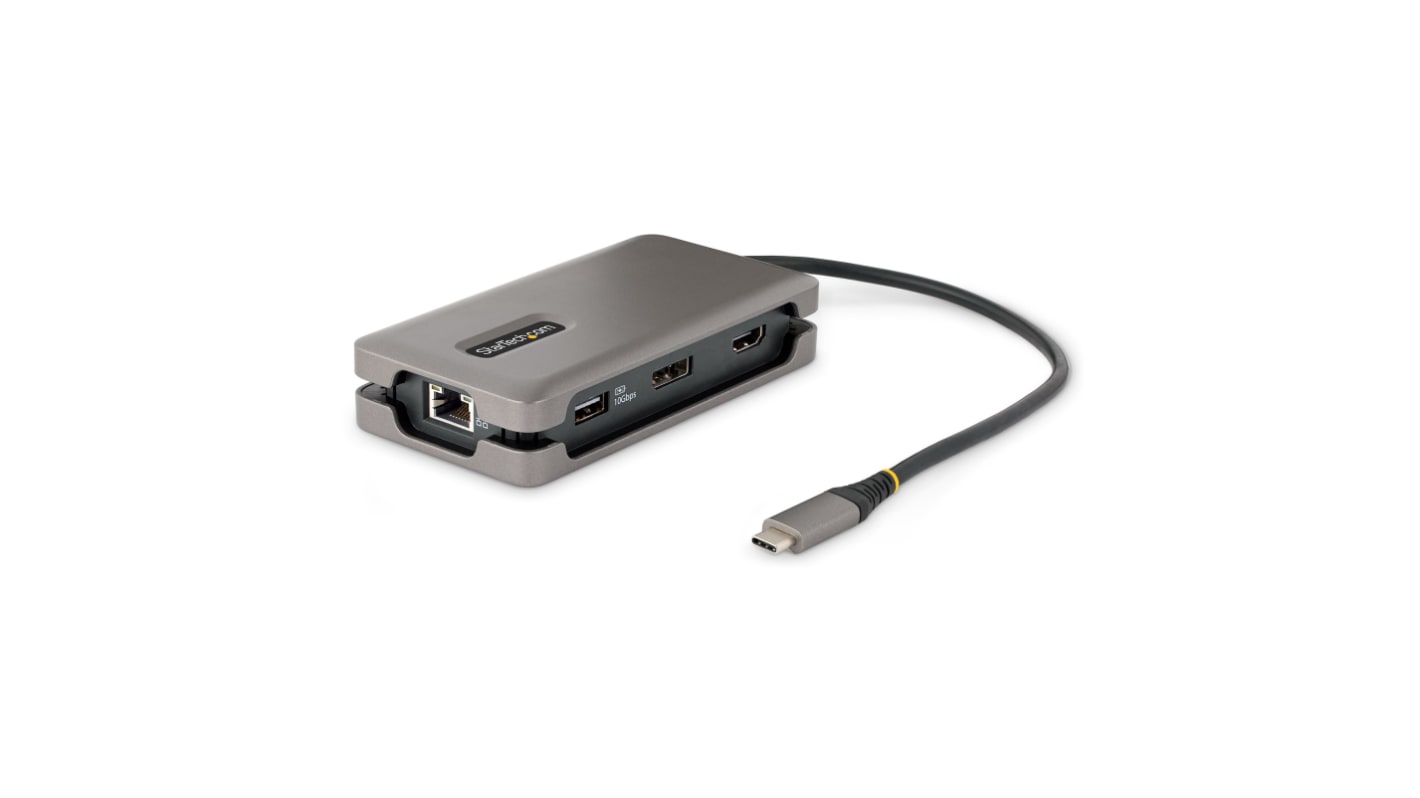 StarTech.com 4K @ 60Hz USB-C Adapter with DisplayPort, HDMI - 3 x USB ports, USB A, USB C