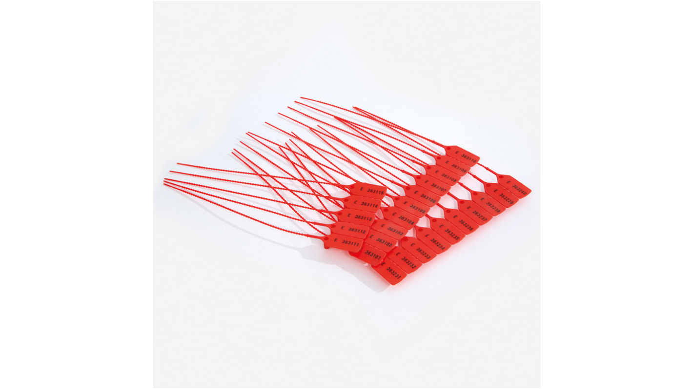 Ecospill Ltd kiömlés mentesítő készlet, csomag: 25 darabos csomagban Red Plastic Security Tags