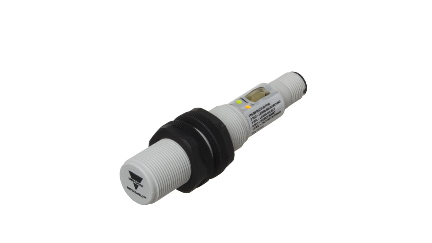 Carlo Gavazzi CA18CLL Series Capacitive Barrel-Style Proximity Sensor, M18 x 1, 12 mm Detection, NO/NC, NPN & PNP